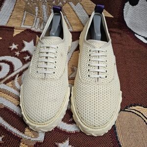 EYTYS Viper Mesh Mens Size 10 Lace Up Natural Cream Platform Low Top Sneakers